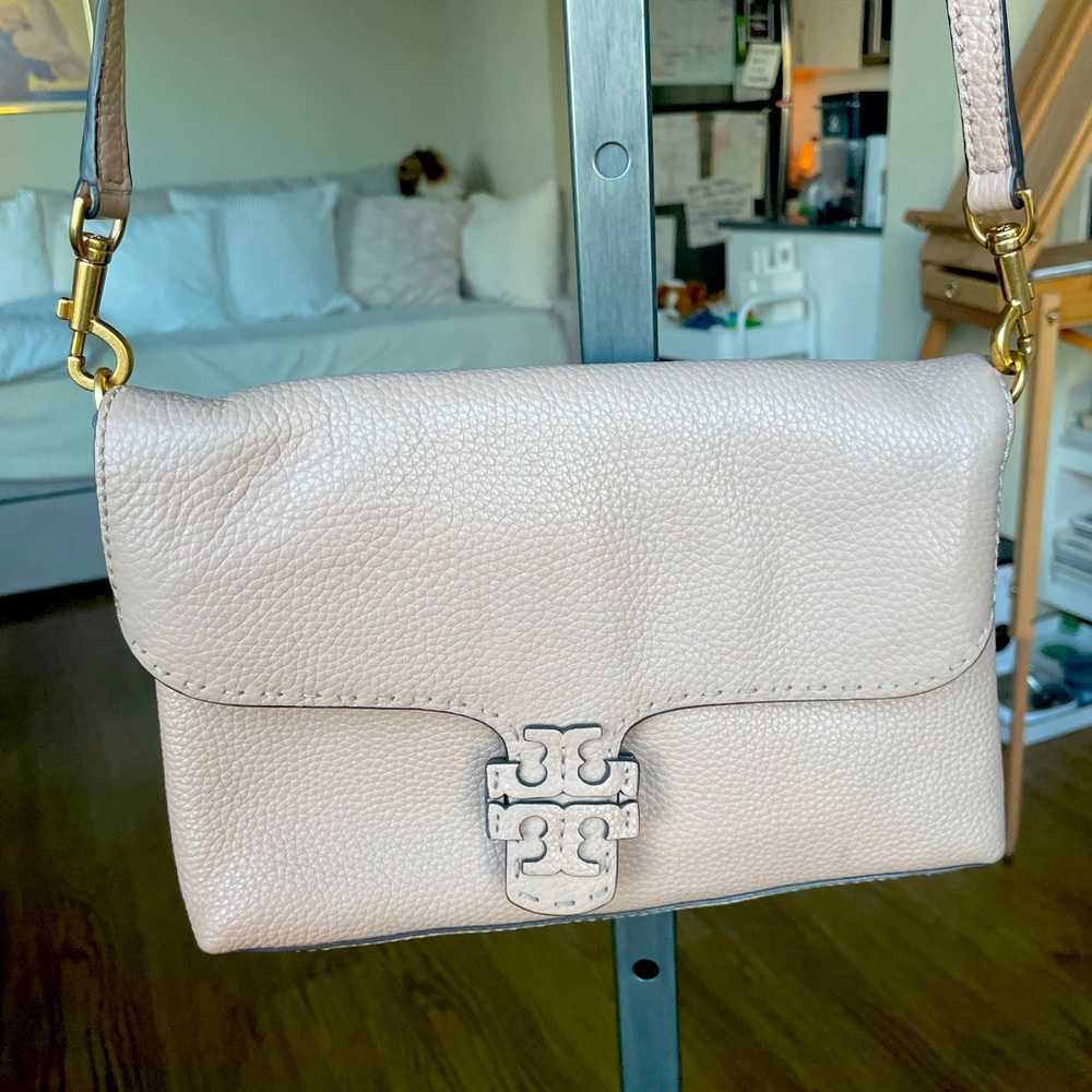 Tory Burch Nude Leather Crossbody